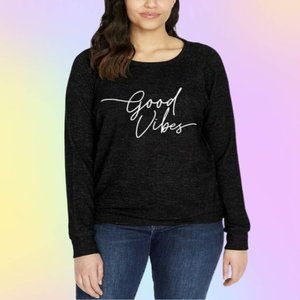 NWT Buffalo David Bitton Ladies Printed Cozy Top, Good Vibes